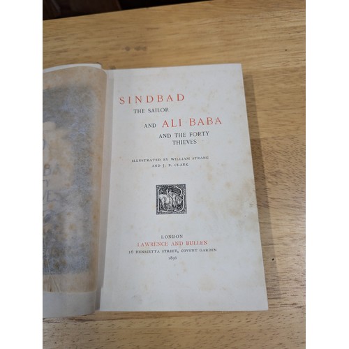 1386 - Sinbad the Sailor and Ali Baba illustrated by William Strang and J.B Clark, pub. Lawrence and Bullen... 
