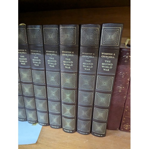 1330 - Churchill's Second World War, Volumes I-XII published by Heron, together with three Shakespeare volu... 