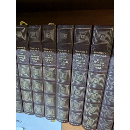 1330 - Churchill's Second World War, Volumes I-XII published by Heron, together with three Shakespeare volu... 