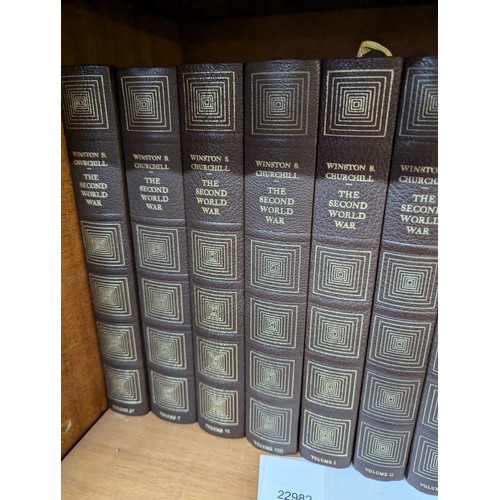 1330 - Churchill's Second World War, Volumes I-XII published by Heron, together with three Shakespeare volu... 