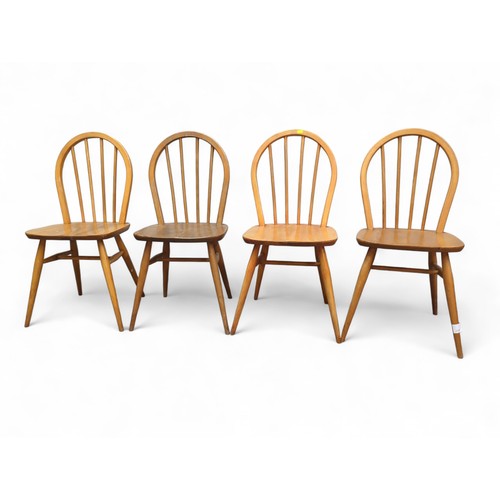 526 - 4 Ercol Windsor dining chairs.