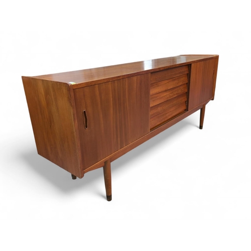 516 - Nils Jonsson for Hugo Troeds, Sweden, teak sideboard. With 5 central drawers inc. cutlery drawer, an... 