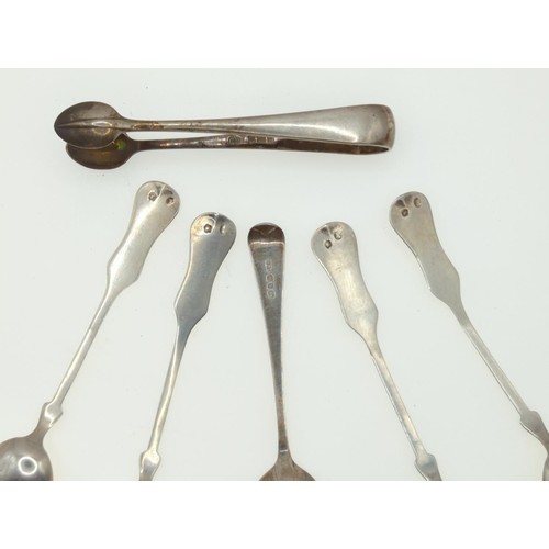 93 - Quantity of flatware, including 305 grams of British hallmarked solid silver, hallmarked silver hand... 