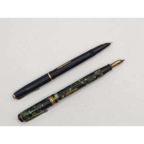 127 - 2 x fountain pens one with 14ct nib Doro + Wyvern 404