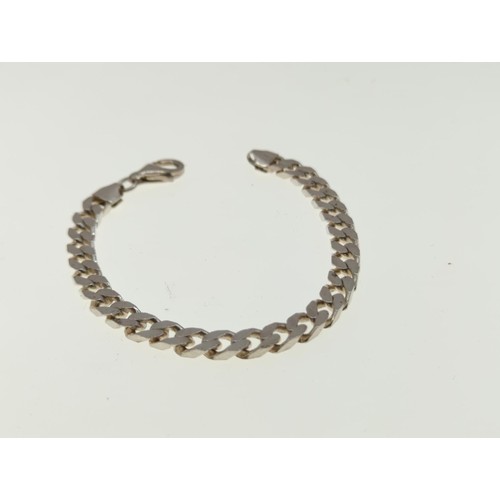 77 - Silver Bracelet, length 178mm. 15g