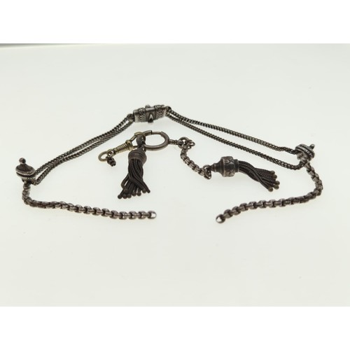 78 - White metal chatelaine, a/f, longest 310mm and shortest 130mm gross weight of 24.g