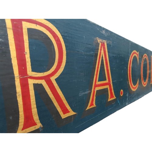 462 - R A Coish Plumbing & Heating Engineer, wooden sign, 164 x 13 cms