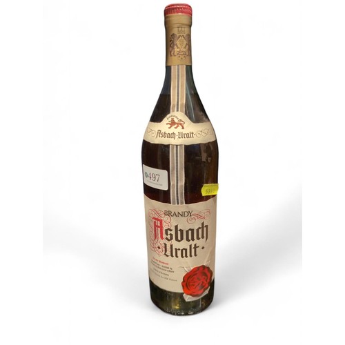 497 - Asbach Uralt Brandy 1 litre, bottled for the NAAFI stores