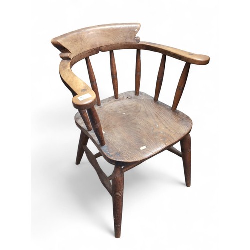 578 - Elm seated smokers bow chair