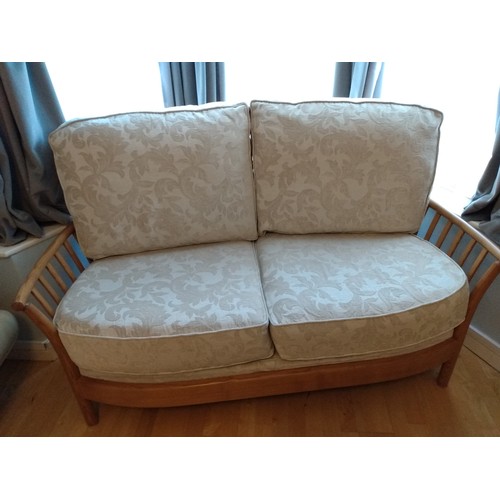 524 - Ercol Renaissance high back two seater sofa. W160cm D92cm approx