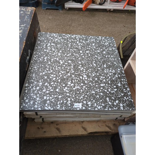 88 - 5 unopened boxes of floor tiles. 600mm x 600mm. 