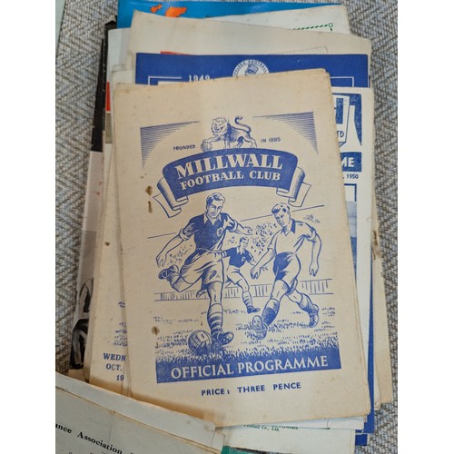 599 - 1950's football programmes and magazines inc. Arsenal and Manchester United