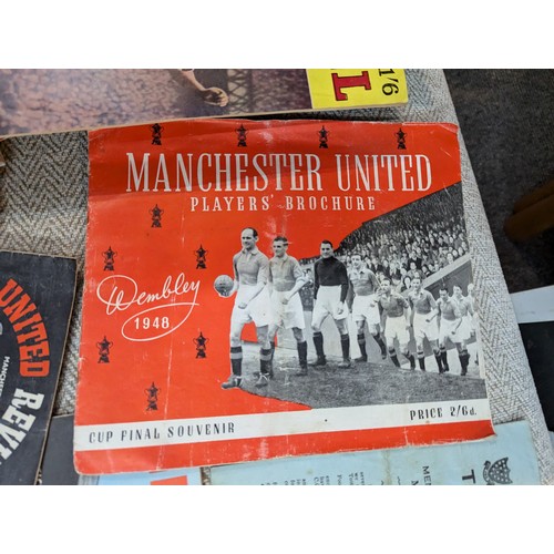 599 - 1950's football programmes and magazines inc. Arsenal and Manchester United