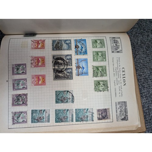 683 - Box of partly filled stamp albums, eighteen in total