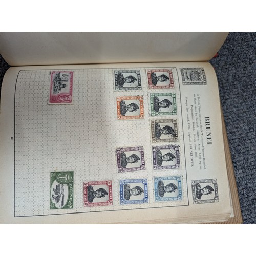 683 - Box of partly filled stamp albums, eighteen in total