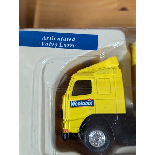 693 - Collection of boxed Weetabix vehicles by Corgi