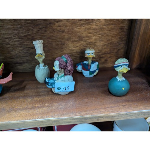 713 - Twelve Eggbert figures