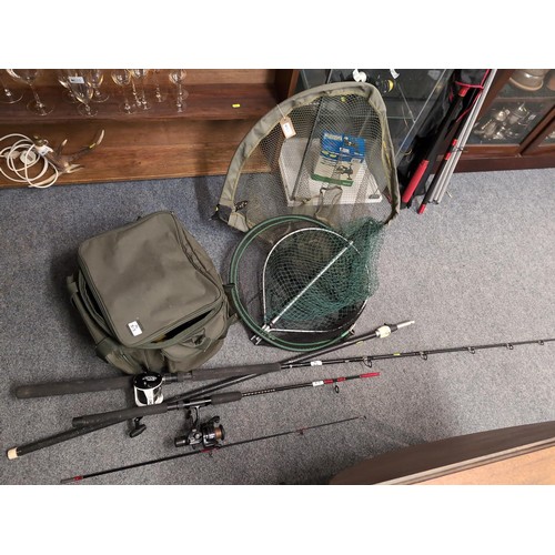 812 - Abu Garcia seven rod with a Mitchell Orca 30 bt reel ,Power Stik 101-60 rod 1.8 long with a Shakespe... 