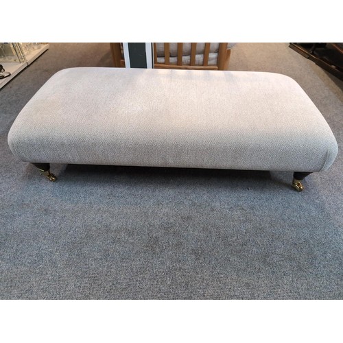 788 - Parker Knoll upholstered footstool W123 x D60 x H32cm