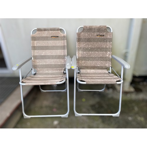 44 - 2 x Quest Elite camping deckchairs.