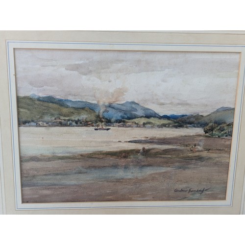 8 - Andrew Archer Gamley RSW (Scottish 1869 - 1949) watercolour of an estuary scene, signed lower right,... 