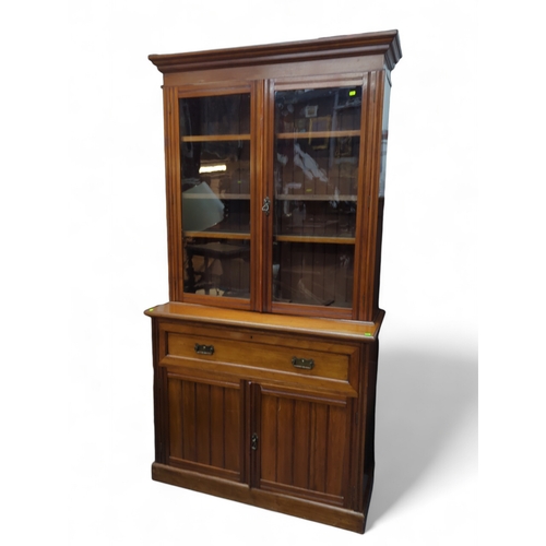 89 - Secretaire bookcase 122cm 51cm 234cm