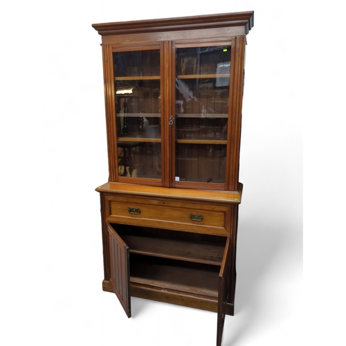 89 - Secretaire bookcase 122cm 51cm 234cm