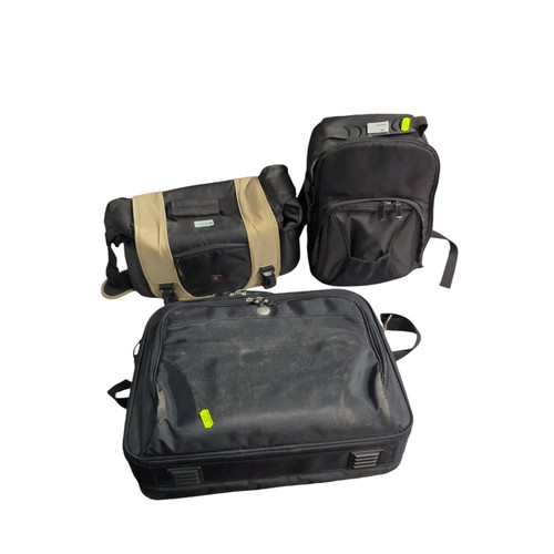 400 - 3 bags: camera bag, camera rucksack and a Dell laptop bag