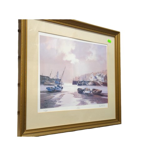 30 - Three Don Micklethwaite prints of coastal scenes, framed, inc. two signed limited edition 55 x 48cm