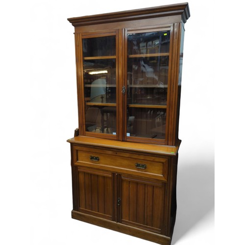 89 - Secretaire bookcase 122cm 51cm 234cm