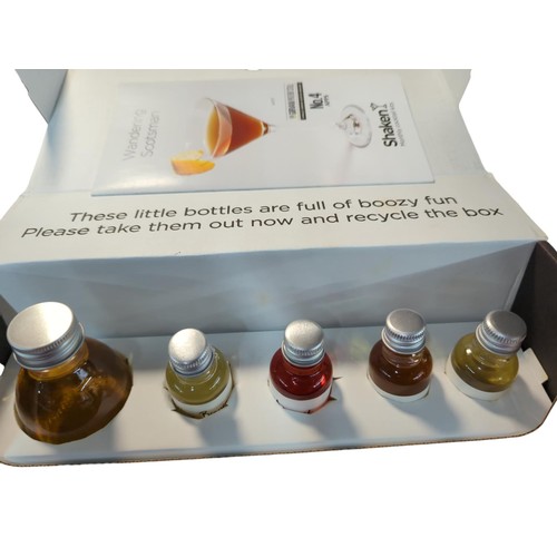 378 - 10 x boxed Shaken cocktail sets inc tequila, rum, vodka, cognac gin and scotch whisky.