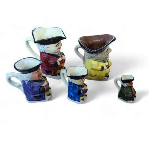 466 - Quantity of various sized toby jugs by various makers