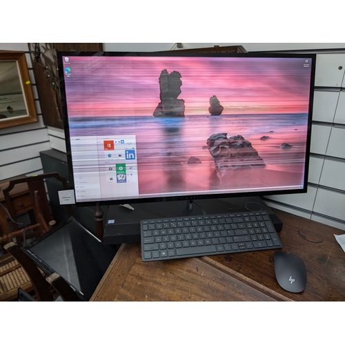 91A - HP Envy all-in-one pc 27-b210na faulty screen.Intel i7 2ghz 9th gen, 8gb ddr4-2666 sdram, 2tb HDD. I... 