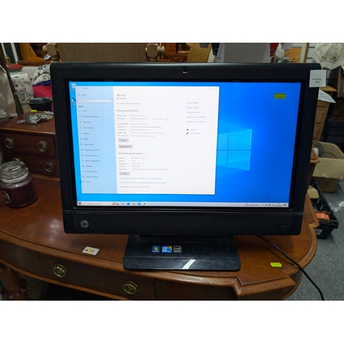 91B - HP Touch smart 610 touchscreen PC. Fresh install of Windows 10. Intel i3 550 @ 3.2GHz, 4gb ram, 500g... 