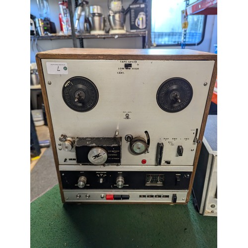 7 - Akai X-1800SD multi-purpose reel-to-reel tape recorder + Advance Instruments UHF millivoltmeter VM79... 