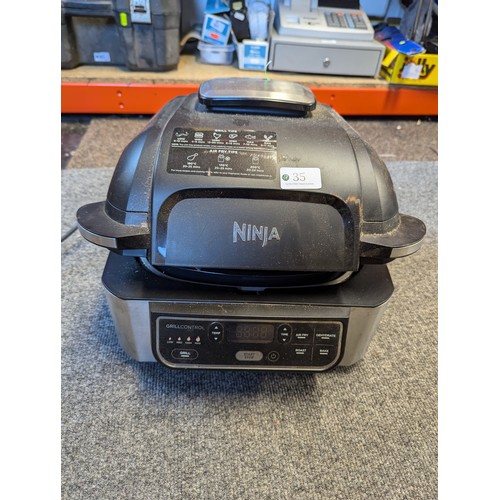 35 - Ninja health grill and airfryer. Model no. AG301UK.