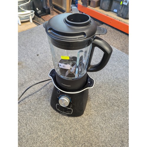 41 - Cuisinart soup maker and hot/cold blender. Model no. SSB1U.