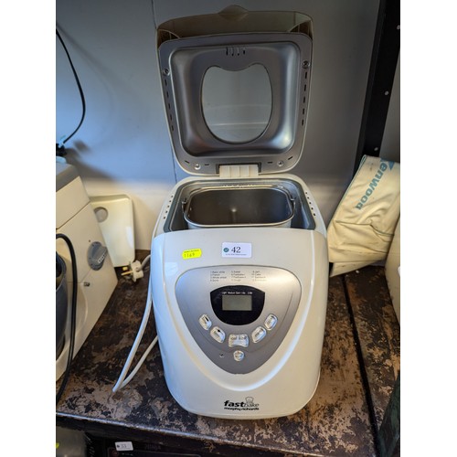 42 - Morphy Richards Fast Bake bread maker. Model no. 48280.