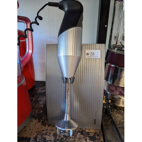 51 - Bamix hand blender on stand. Model no. M200. Blade only. No accessories.