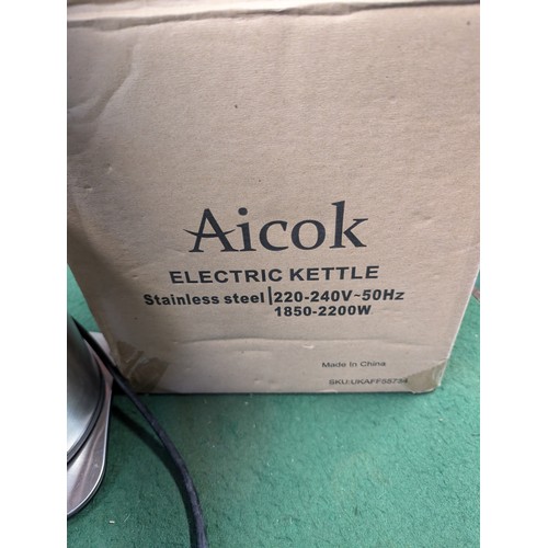 58 - Aicok multi-temperature electric kettle. Model no. KE7466TJ-GS.