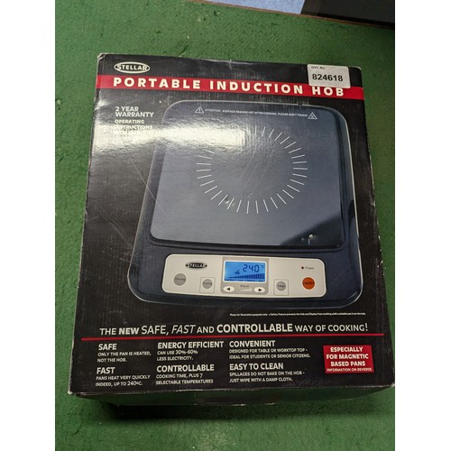 24A - Stellar portable induction hob (new).