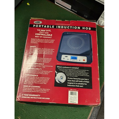 24A - Stellar portable induction hob (new).