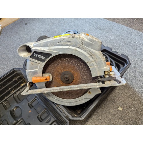 167 - Titan TTB287CSW circular saw.