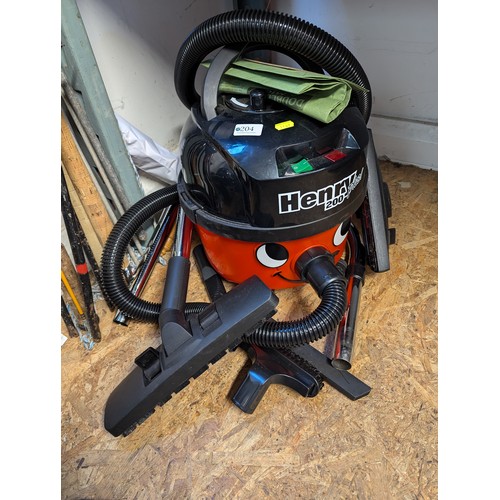 204 - Henry 200 Plus vacuum cleaner plus accessories. 