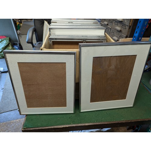 220 - 12 lg (36cm x 31cm) and 8 smaller (33cm x 28cm) picture frames for wall hanging.