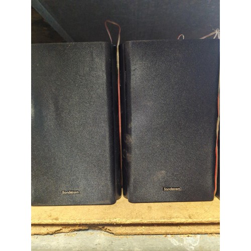 100 - Pair of Sandstrom 50 watt speakers.