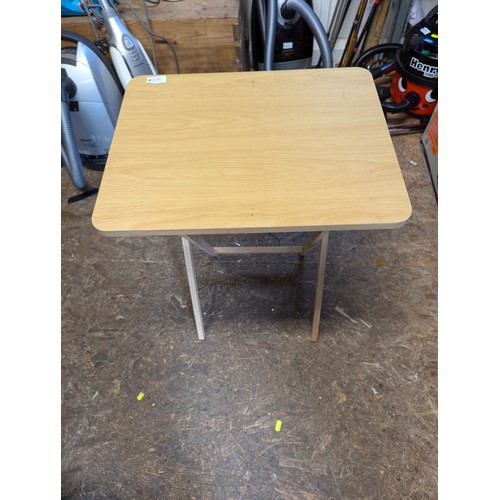 229 - Small folding table. W49cm D39cm H65cm.