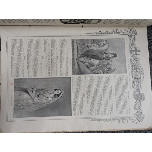 977 - Two antique publications inc. Illustrated London News Queen Victoria's Reign and Lady's Pictorial Di... 