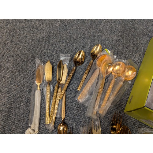 879 - Qty of Webber & Hill gold plated flatware