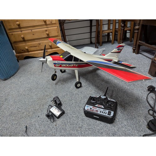 944A - Graduate polystyrene remote control plane with Suplex 2.4 GHZ 4 channel remote